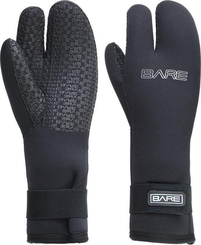 Bare 7mm Three-Finger Handschoen maat L