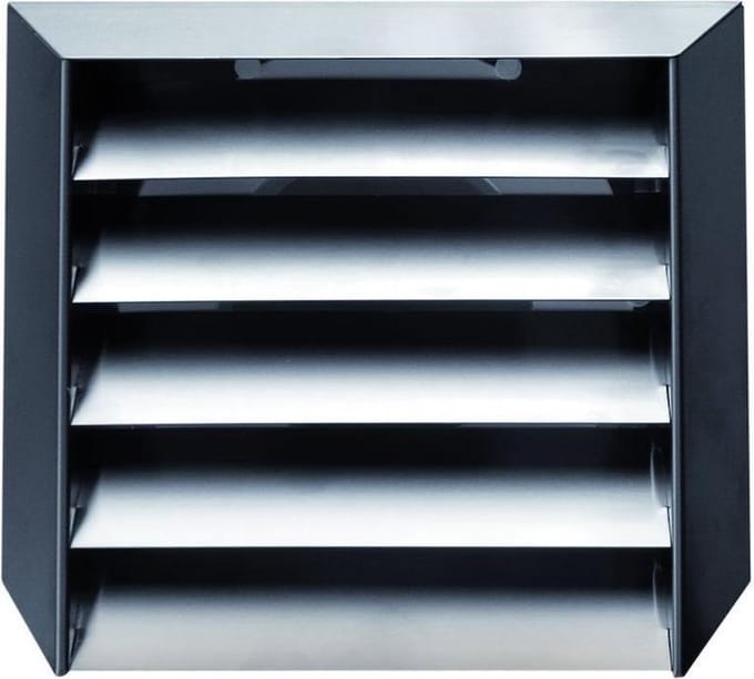 rku-125 uitblaasrooster rvs Doeco Luchtafvoer