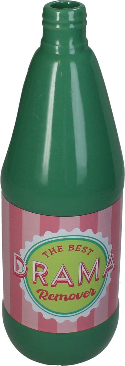 Vase Drama Remover Dolomite Green 9x9x27.2cm