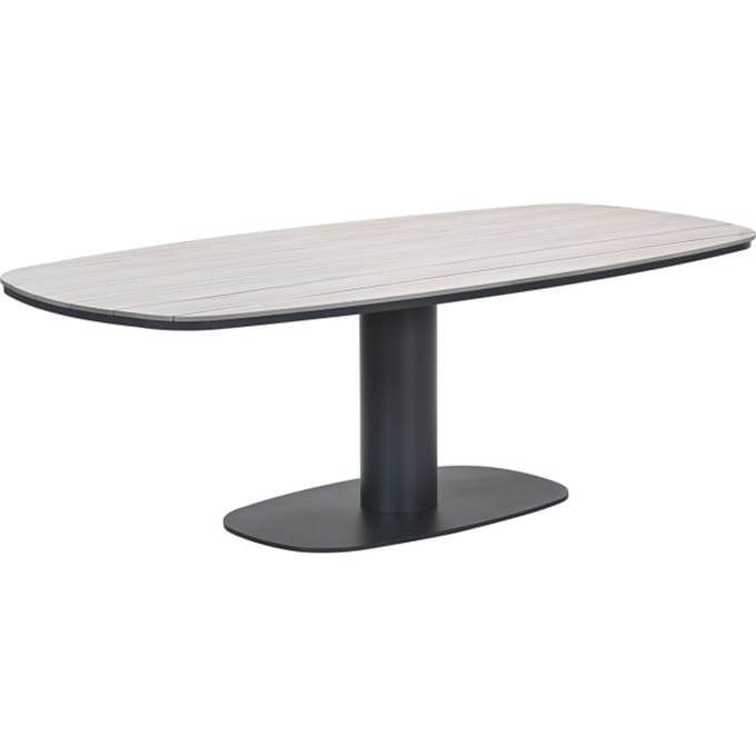 Garden Impressions Newton drum dining tuintafel 230x110 cm carbon black