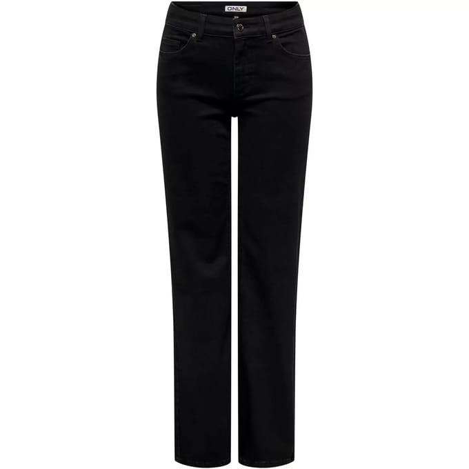 Only Onlblush mid straight dnm rea2343 n black denim