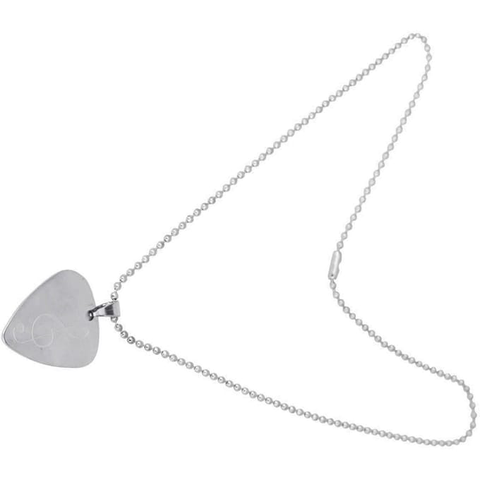 Klassieke Metalen Gitaar Bas Plectrum Plectrum Ketting Instrument Accessoires(E) white