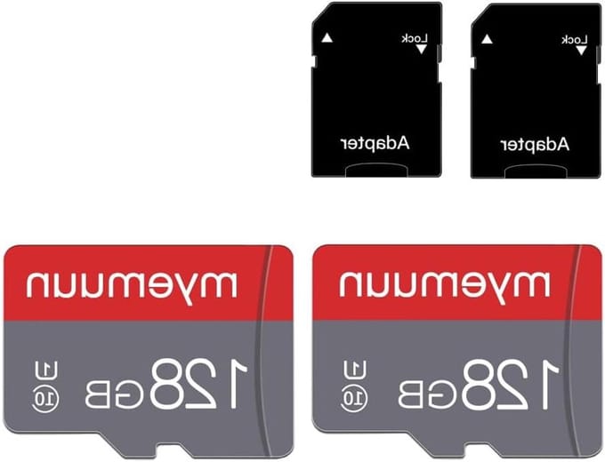 Geheugenkaart Set - Micro SD Kaarten - Opslag Uitbreiden - Inclusief Adapters - 2x 128 GB - Rood