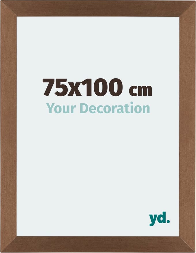 Your Decoration - Fotolijst 75x100 cm - MDF - Koper Decor - Mura