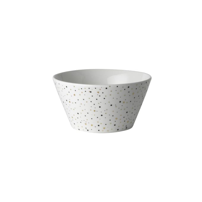 Dutch Rose Loft Zwart-Wit Kom Wit met Glitters 10 cm