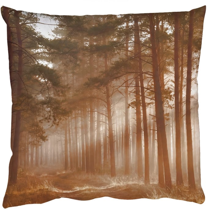 Sierkussens - Kussentjes Woonkamer - 40x40 cm - Bos - Mist - Zonlicht