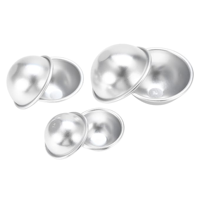 Handgemaakte Aluminiumlegering Badbommen Vormen Bruisend Knutselen DIY Cakevorm Gereedschap white