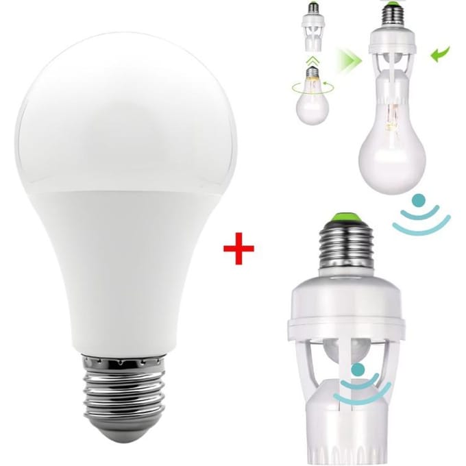 E27 Lamp met PIR Bewegingssensor Lamphouder E27 Sokkel Converter Ampoule LED E27 Lampvoet Intelligente Schakelaar Lamp Lampvoet