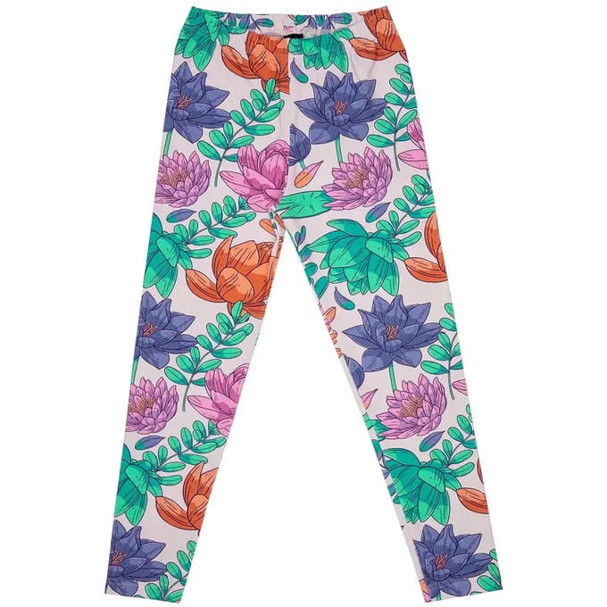 Legging voor meisjes Raspberry Republic Lotus Flower