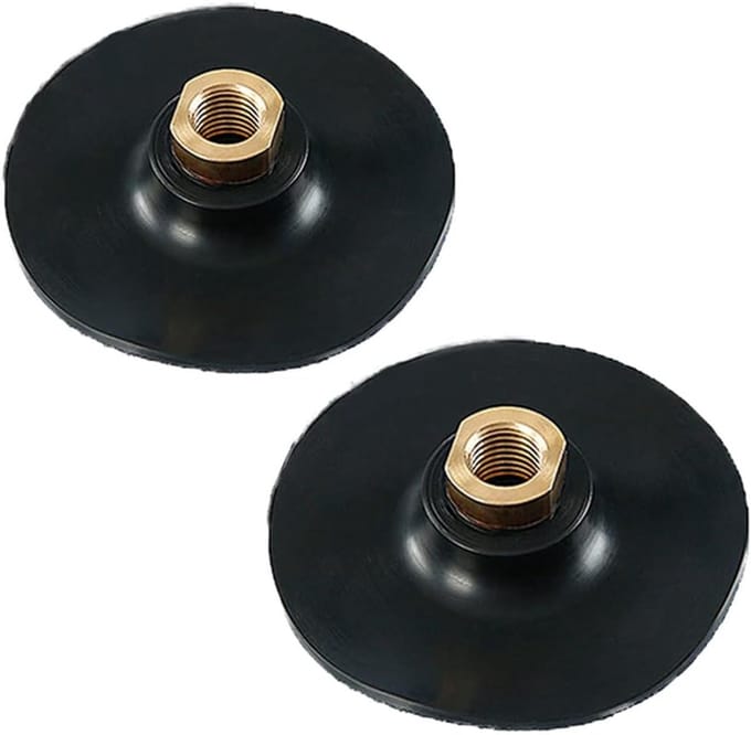 Steunplaat met klittenbandsluiting, 4-inch steunplaat met klittenbandsluiting voor slijpmachines, M14 boring