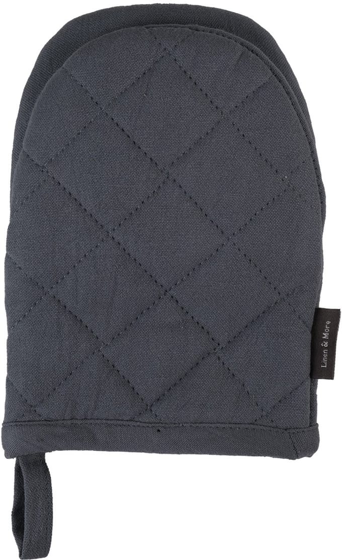 Linen & More - Ovenwanten 'Jazz' (Set van 2, Mirage Blue)