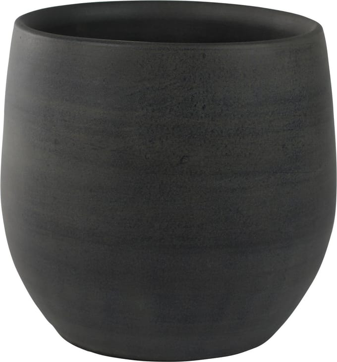 Ter Steege Plantenpot - moderne - grafiet look - 26 x 26 cm