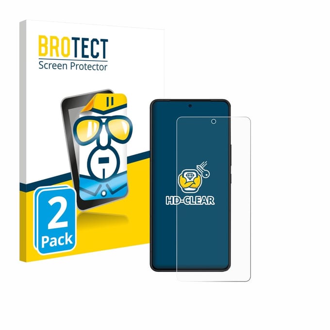 BROTECT - Screenprotector voor ASUS ROG Phone 9 Pro Edition - Folie Beschermfolie transparant 2 Stuks