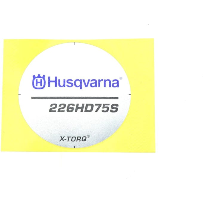 Husqvarna 226hd75s starterkap sticker
