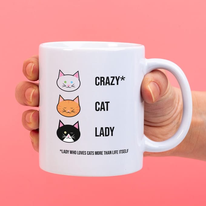 Ditverzinjeniet.nl Mok Crazy Cat Lady