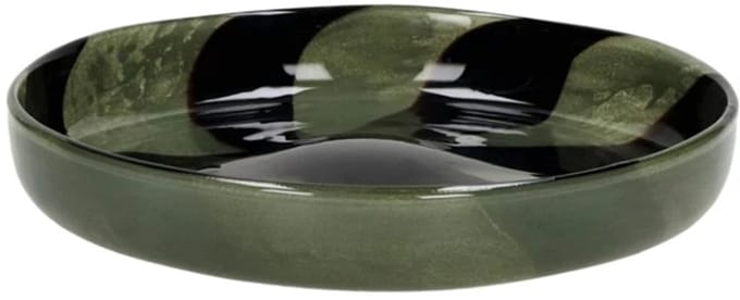 Pomax Cannes schaal D23cm H4.5cm kaki