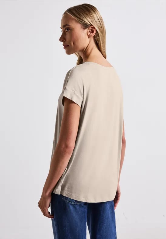 Shirt met fijne lijntjes