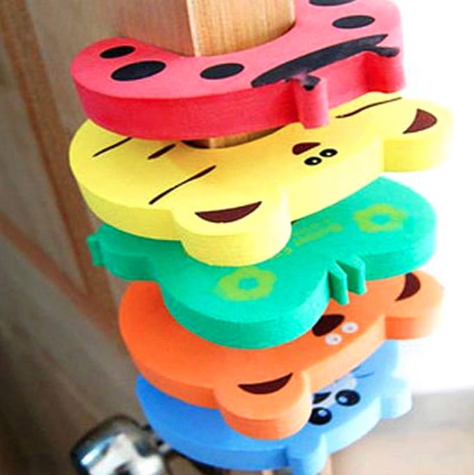Deurhouder Deurstoppers foam tegen pijnlijke kindervingers / Set van 5 stuks / HaverCo