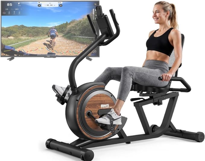 Stabiele Hometrainer voor Thuis met Grote Groene Display en Comfortabel Zadel