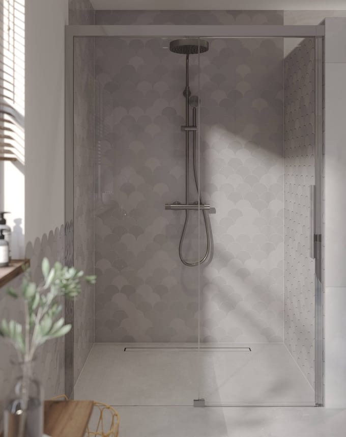 Ben IMotion Douchedeur - Schuifdeur - Links - 140x206 cm - Antikalk - Chroom - Veiligheidsglas