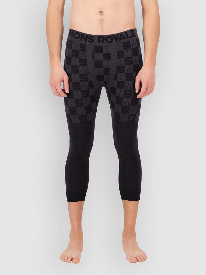 Mons Royale Ascender Merino 3/4 Legging Thermo Broek grijs