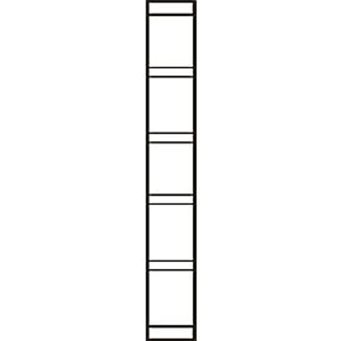 Eindwand, voor stalen rek PROGRESS 2000, H 2250 x D 400 mm, zwart