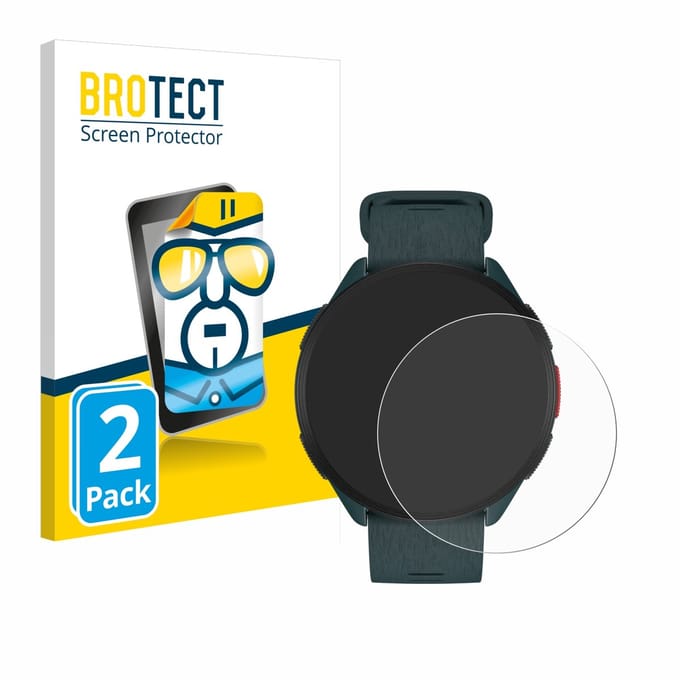 BROTECT - Screenprotector voor Polar Pacer - Folie Beschermfolie transparant 2 Stuks