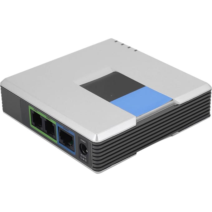 VoIP Gateway Internettelefoon 2 Poorten Adapter SIP RJ45 Kabel Voor Linksys PAP2T UK PLUG