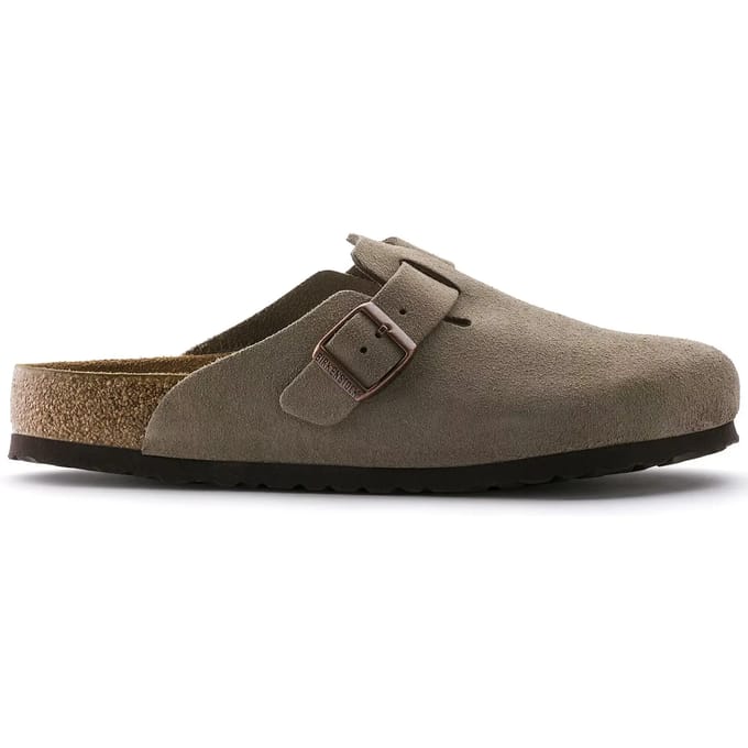 Birkenstock Boston SFB VL Narrow Unisex Clogs - Taupe - Maat 39