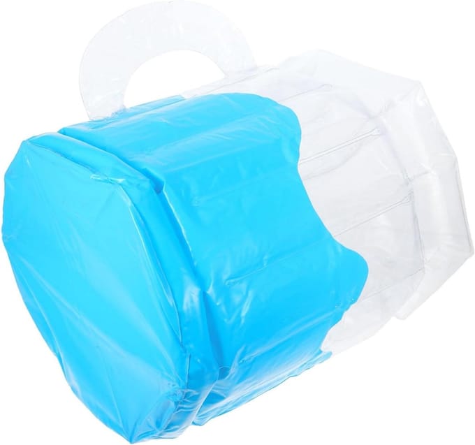 Opblaasbare IJsemmer - Draagbare Koeler - Drankjes Koel Houden - Met Handvat - 45 x 41 x 35 cm - Blauw