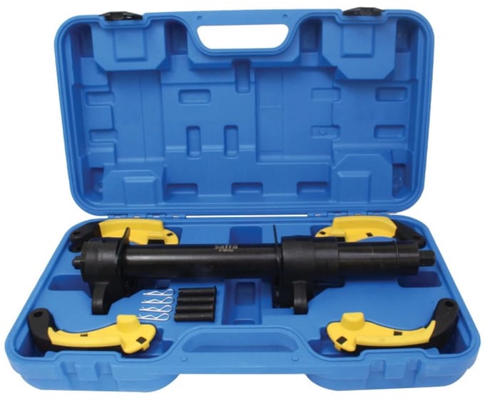 macpherson veerpootklem 2000 kg - veerspanner mc pherson - verenspanner - veerklem - satra