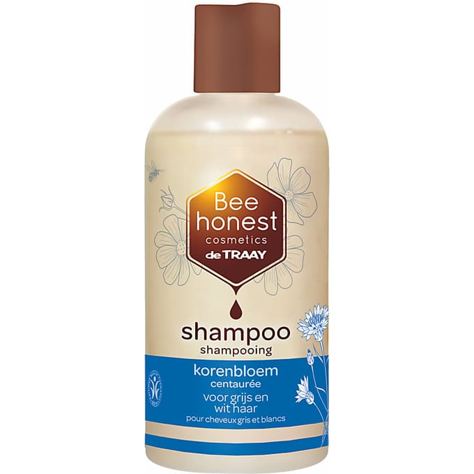 Bee Honest Shampoo Korenbloem 250ML wit/grijs