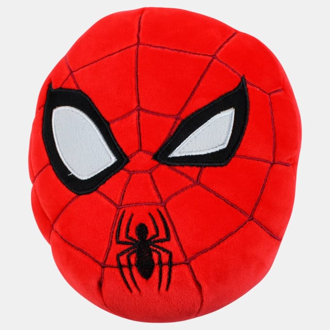 Disney Home, Marvel Spiderman Kussen – Ø 22 cm – Super zacht Kinderkussen – 100% Polyester
