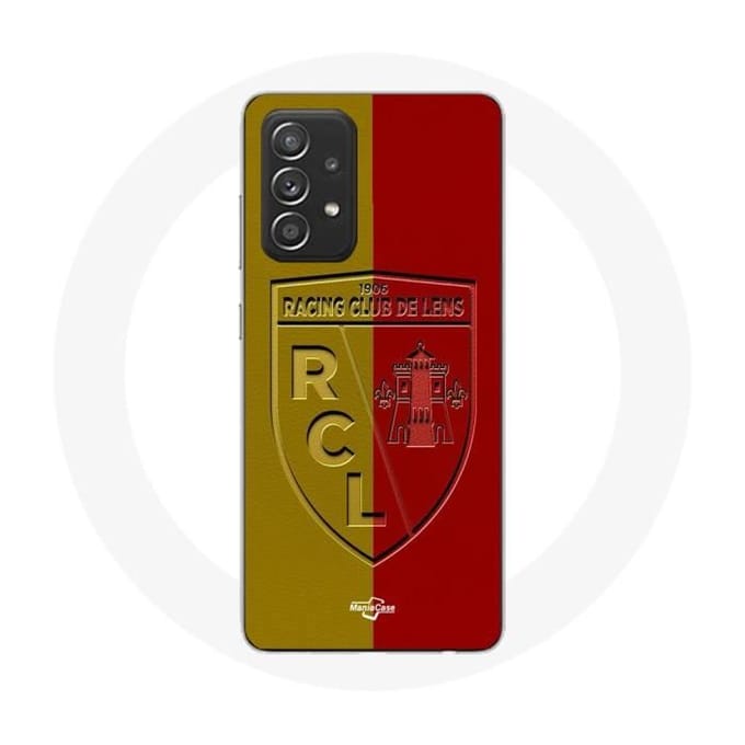 Coque - maniacase - Samsung Galaxy A52 - Souple - Protection - Logo jaune et rouge noir