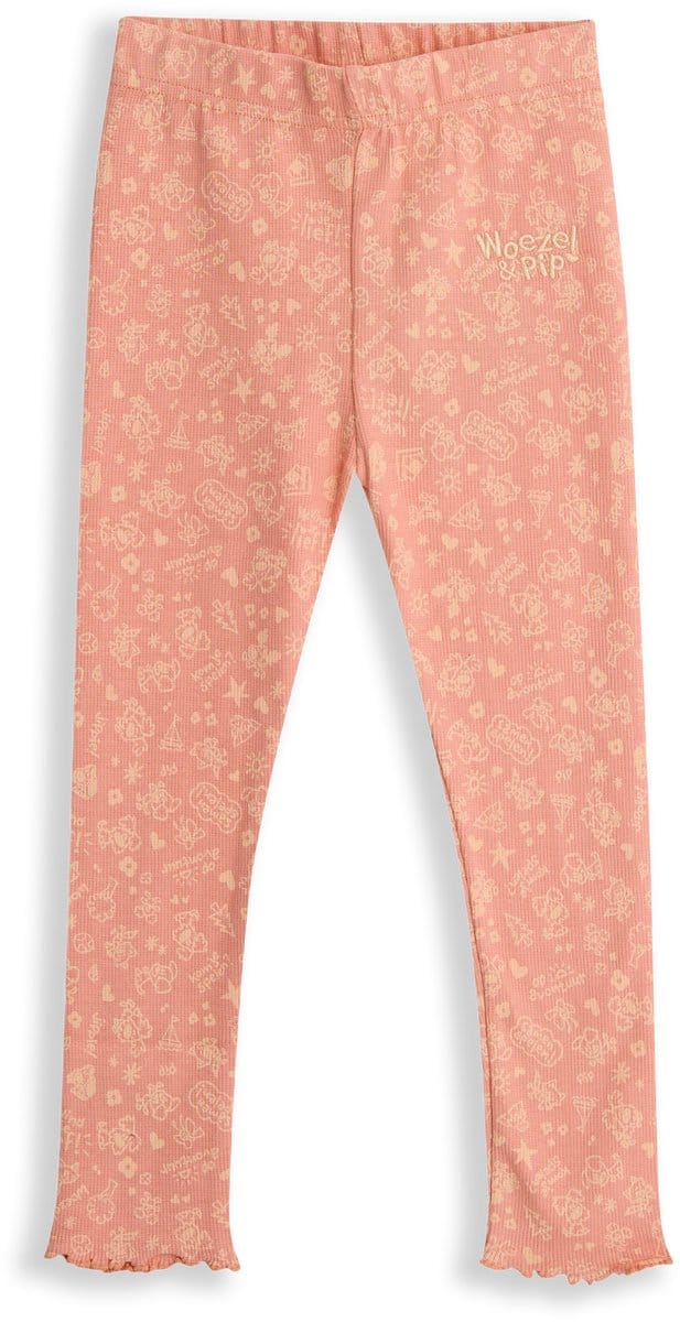 Woezel & Pip Broek Meisjes - Blooming Dahlia - Maat 74/80