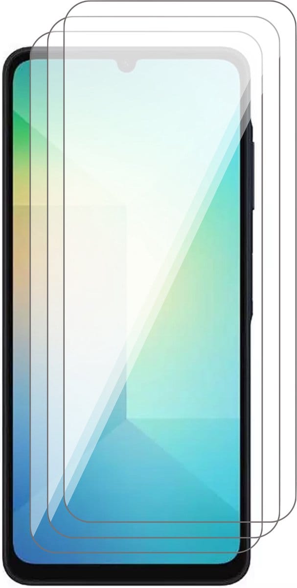 Screenprotector geschikt voor Samsung Galaxy A06 - 3x Glas Screen Protector