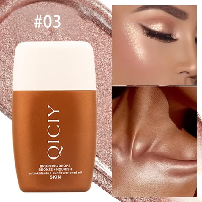 Bronzing Drops Serum Bronze Liquid Highlighter Foundation Voedende Shimmer Make-up Cosmetica Huidverzorging