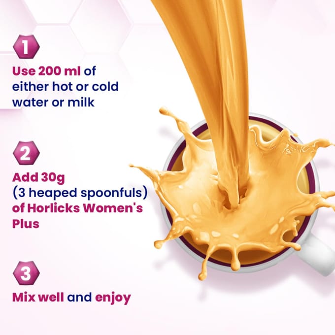 Horlicks Women's Plus Karamel Navulpowder 750G Botvoedingsdrank Voor Sterke Botten white