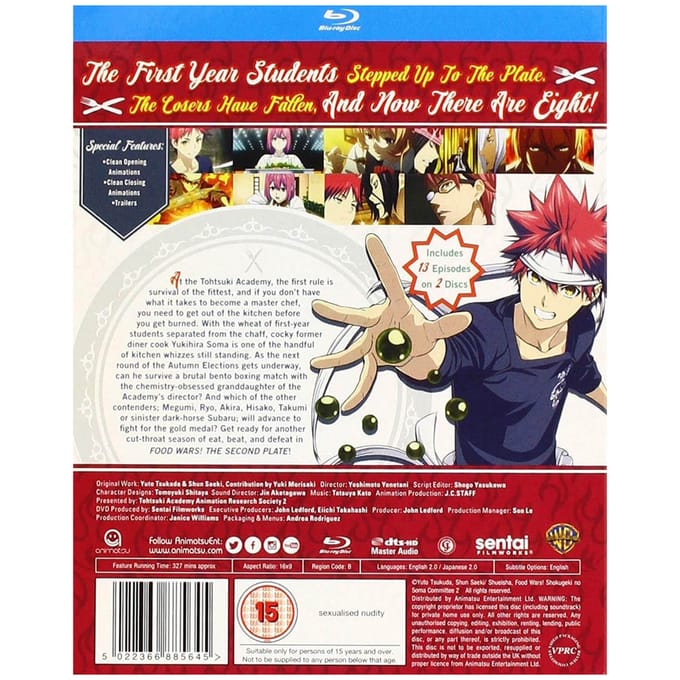 Food Wars! - Seizoen 2 (afleveringen 1-13)