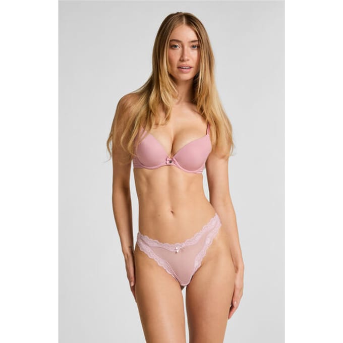 Hunkemöller 3-pack gebloemde strings Paars