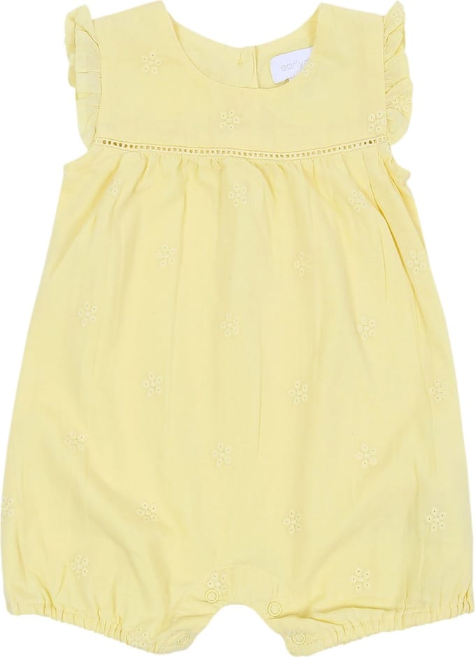 Gele gebloemde jumpsuit