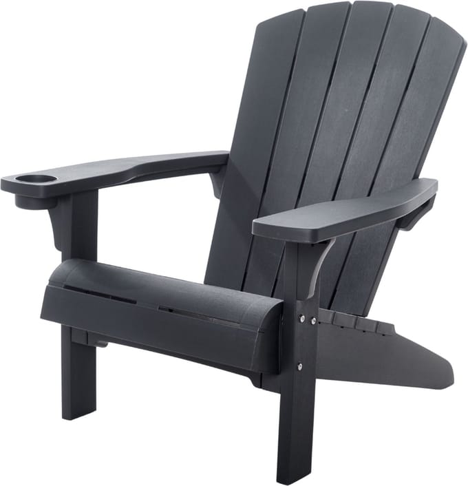 Keter Alpine Adirondack Tuinstoel - 81x93x96,5cm - Grijs