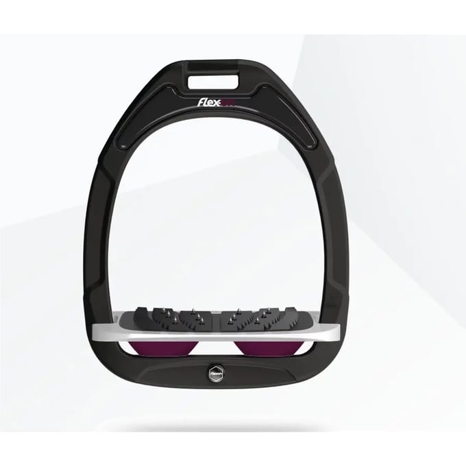 Ultra Grip Vergrijsd/Grijs/Paars Ingeschakelde stijgbeugels Flex-On Green Composite