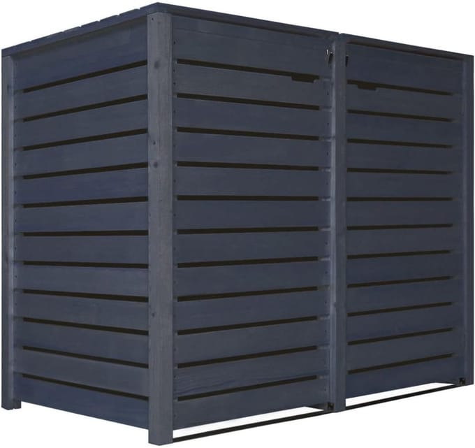 CRLYN® Kliko Ombouw - Containerberging - Kast Dubbel - Antraciet