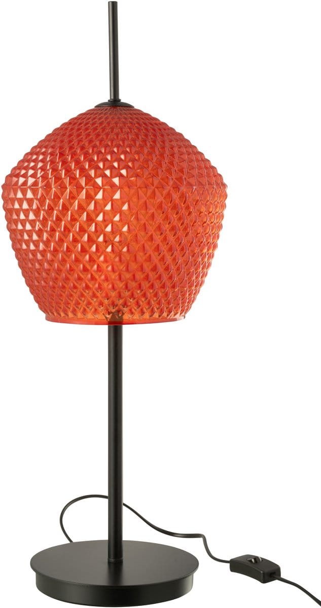 J-Line lamp - glas - rood
