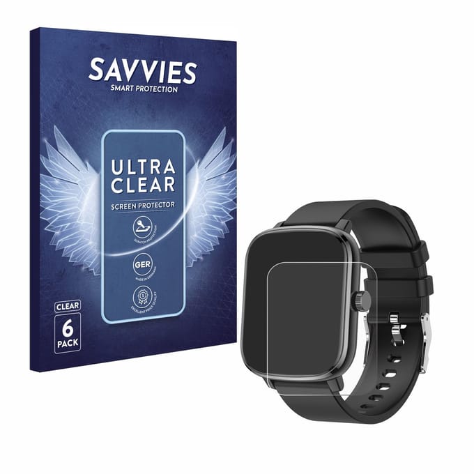 Savvies - Screenprotector voor Popglory P96 - Folie Beschermfolie transparant 6 Stuks