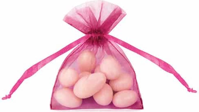 Organza zakjes fuchsia/hot pink (20st)