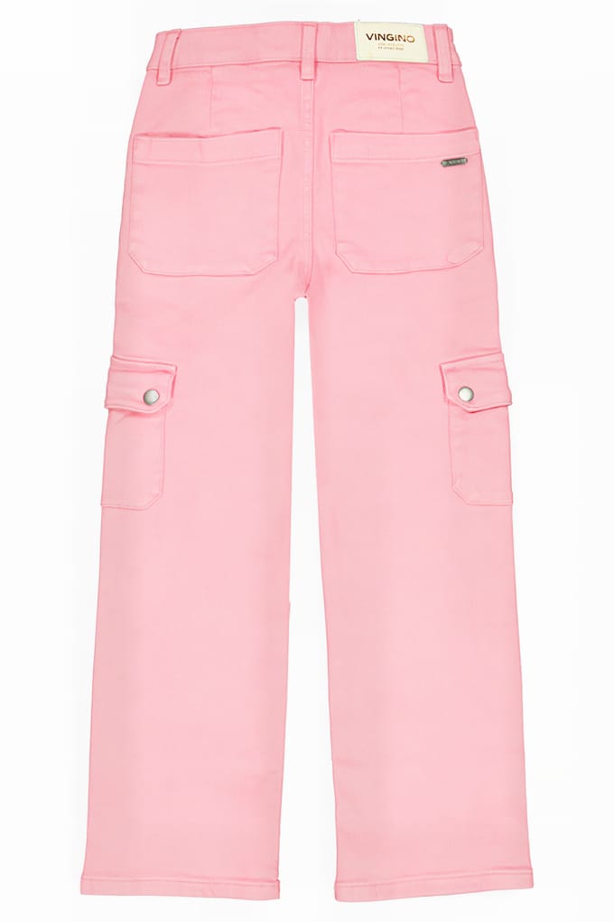 Vingino Camilla Cargo Bleached Mauve Maat: 13 | Broeken Outlet | Unisex | Roze