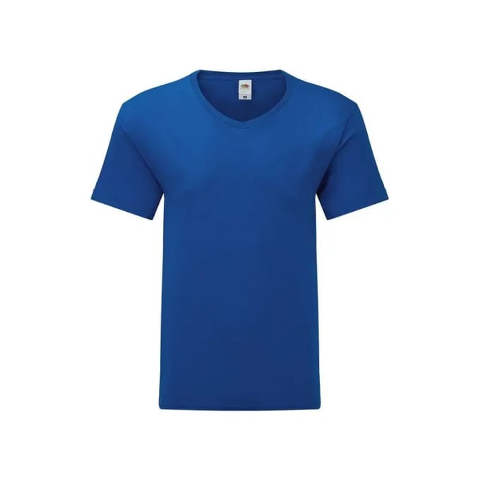 T-shirt met V-hals Fruit of the Loom Iconic 150