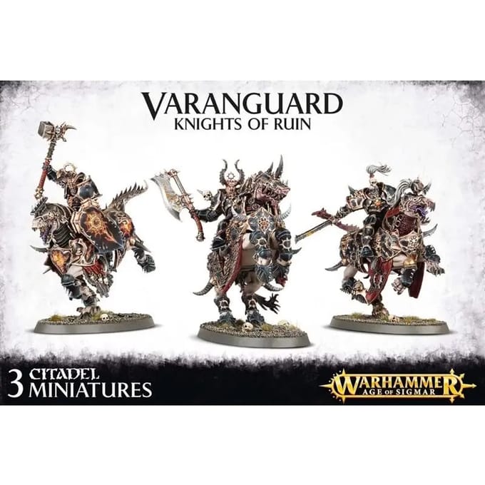 Set van 3 111-delige figuurtjes Games Workshop Warhammer AoS - Everchosen Varanguard Knights